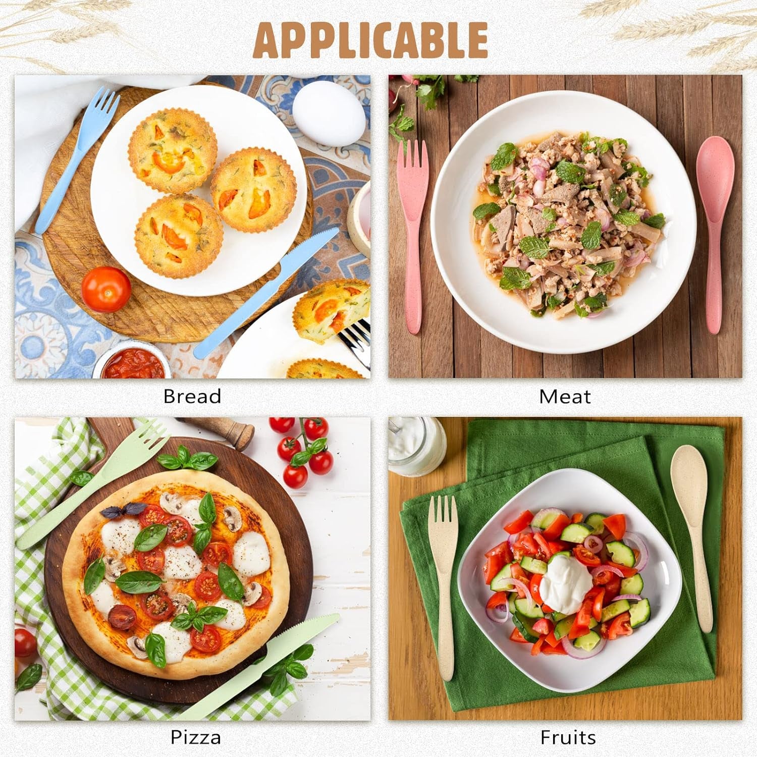 8 Sets Reusable Travel Utensils Set with Case Portable Spoon Knife Fork Tableware Lunch Box Spoon Fork Portable Cutlery for Kids Adult Travel Picnic Camping Christmas Thanksgiving