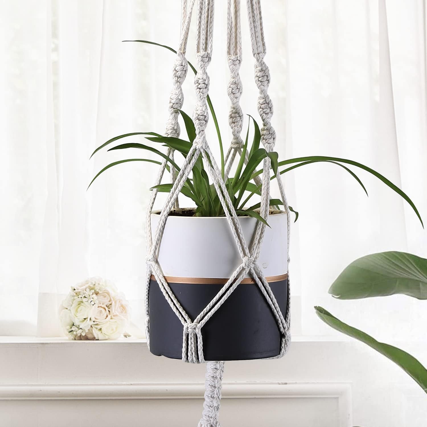 6 Pack Plant Hanger Indoor Hanging Planter Basket for Indoor Plants Hanging Plant Holders Indoor Hanging Plant Pot for Plants Hanging Planters for Indoor Plants