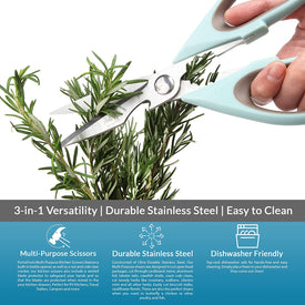 Kitchen Scissors - Kitchen Shears Heavy Duty - Poultry Shears - Food Scissors - Kitchen Scissors Heavy Duty - Herb Scissors - Cooking Scissors - Meat Scissors - Meat Shears - RV Kitchen Accessories