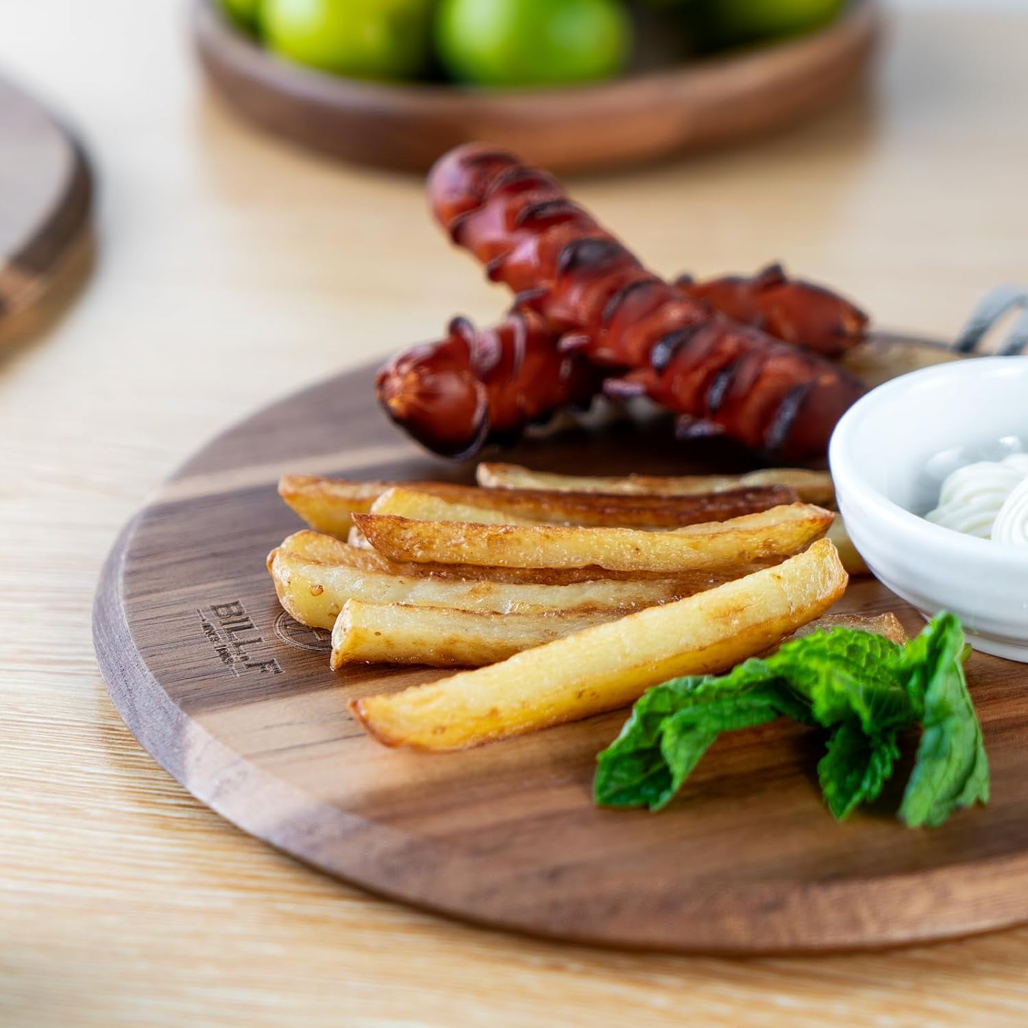 BILL.F Acacia Pizza Peel, Set of 3 Acacia Wood Cutting Board 8" 10" 12" Inch Cutting Board, Cheese Paddle Board, Bread and Crackers Platter for Serving and Minor Food Prepare with Handle and Organizer