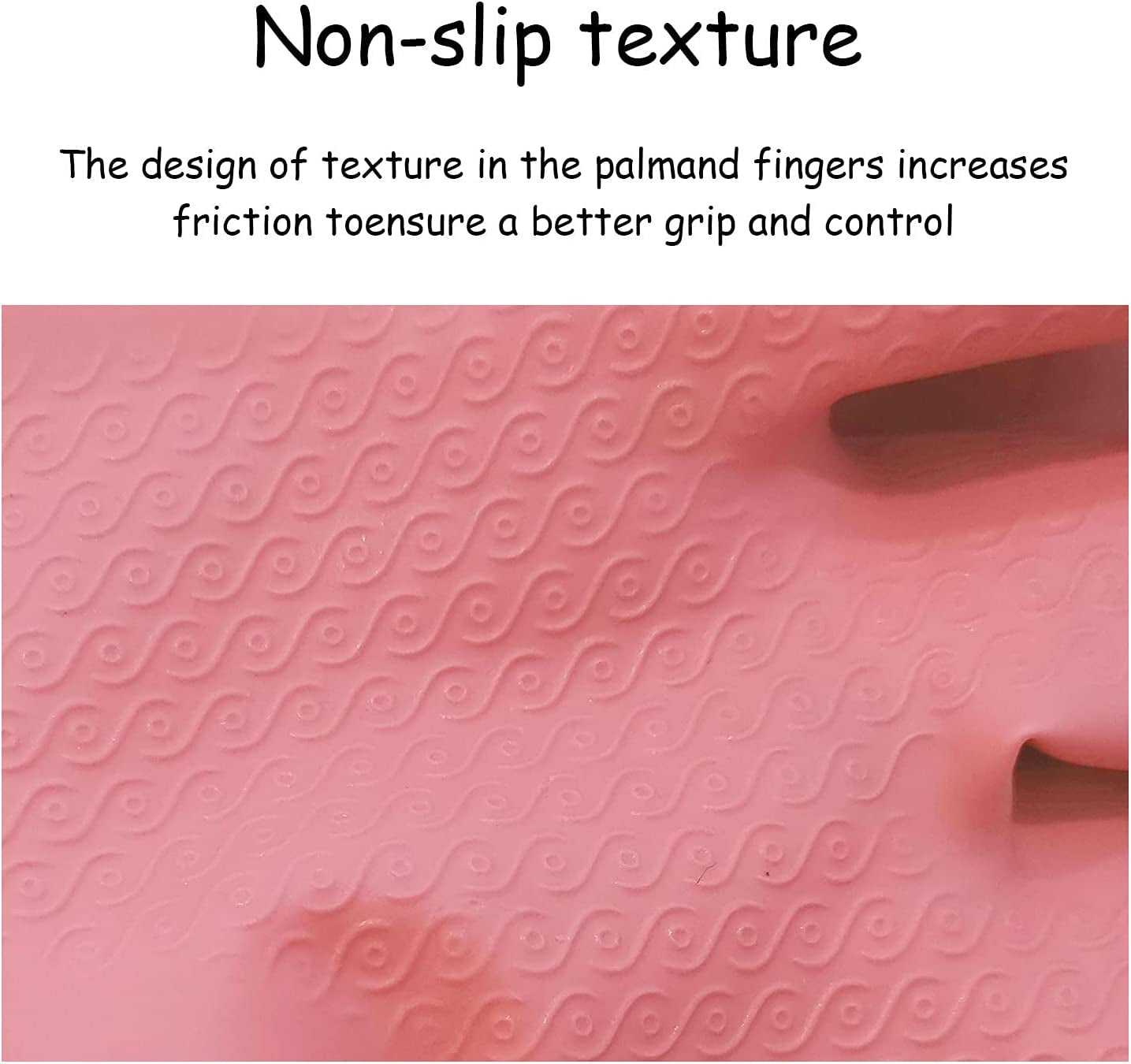 Rubber Latex Waterproof Dishwashing Gloves,2 Pair Medium Long Cuff Flock Lining Household Cleaning Gloves