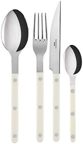 Image of Flatware Bistrot Stainless Steel Ivory 5Pcs Service for 4 (20 Pieces)