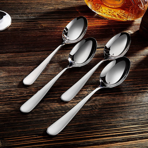 Image of Premium 20-Piece Louise Silverware Set, 18/10 Stainless Steel, Service for 4, Fine Flatware Set, Dishwasher Safe