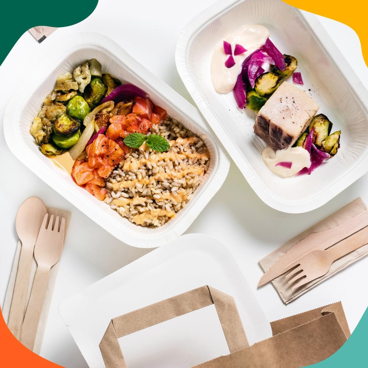 100% Compostable Cutlery [175-Pack] Disposable Wooden Cutlery Set I 100% Natural, Sturdy, Eco-Friendly, Utensils Set I Biodegradable (75 Fork,50 Spoon, 50 Knife)