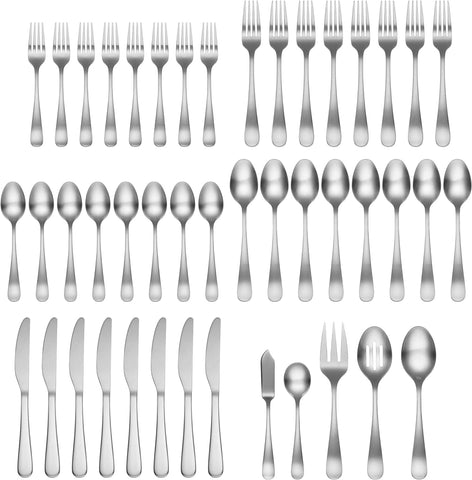 Image of Silversmiths Rhiannon Satin 45-Piece Flatware Set