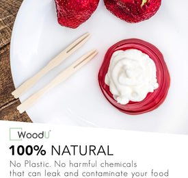 Wooden Appetizer Forks 3.5