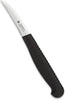 Mini Paring Kitchen Knife with 2.25" Stainless Steel Blade with Durable Black Polypropylene Handle - Plainedge - K09PBK