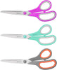 Scissors,  8" All Purpose Scissors Bulk 3-Pack, Ultra Sharp 2.5Mm Thick Blade Shears Comfort-Grip Scissors for Office Desk Accessories Sewing Fabric Home Craft School Supplies, Right/Left Handed