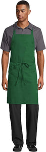 Unisex Classic Restaurant Bib Apron for Work Uniform