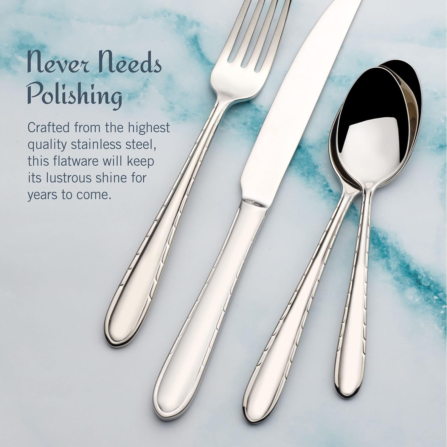 Arturo 18/10 16 Piece Stainless Steel Flatware Set, Service for 4