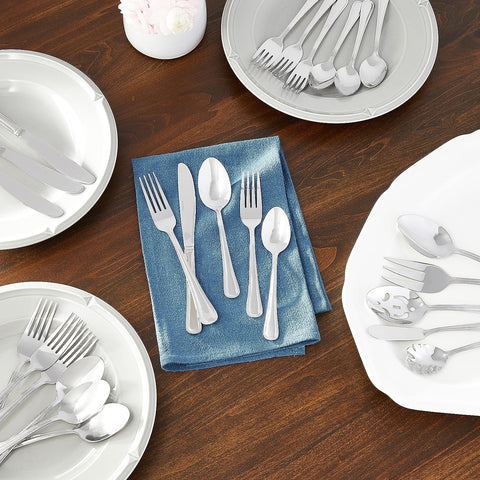 Image of Flatware 62-Piece Set for 8 Flatware H081062A Tress Serving Set