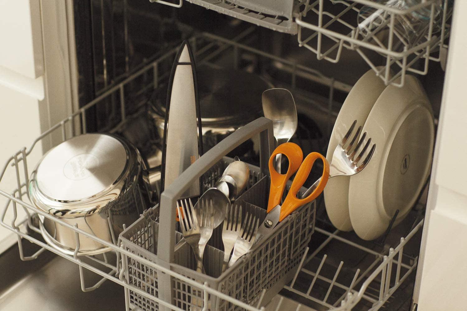 Kitchen Scissors, Total Length: 18 Cm, Quality Steel/Synthetic Material, Classic, 1000819