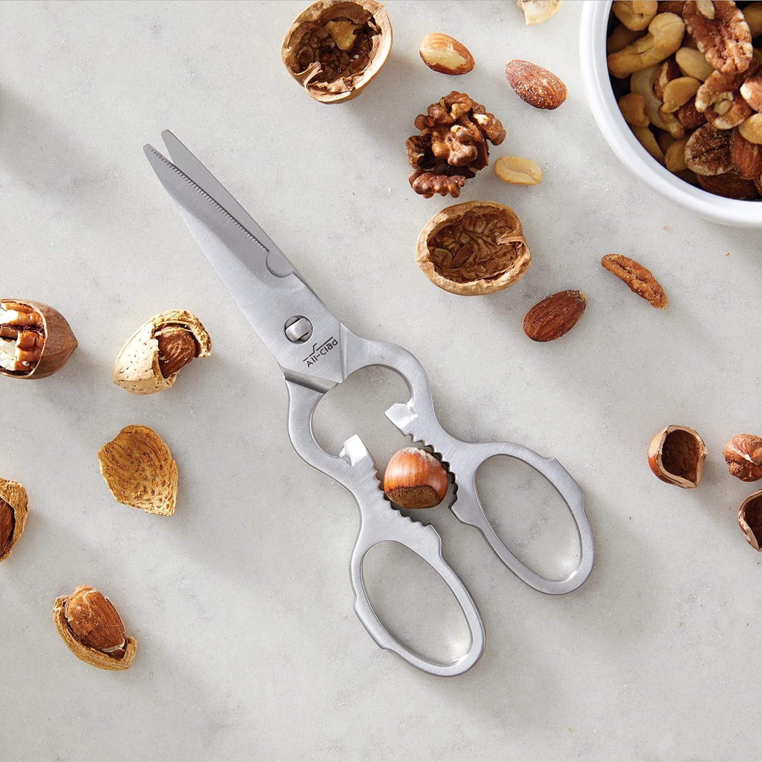 Tools and Accessories Stainless Steel Kitchen Scissors 7.5 Inch Kitchen Tools, Kitchen Hacks Silver