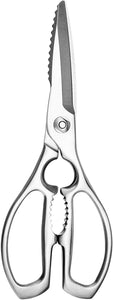 Kitchen Shears Heavy Duty, All-Steel Forged Multi-Function Kitchen Scissors,Sharp Cooking Shears for Meat/Vegetables/Fish/Nuts,Dishwasher Safe, 3CR14 High Carbon Steel,5-Year Warranty