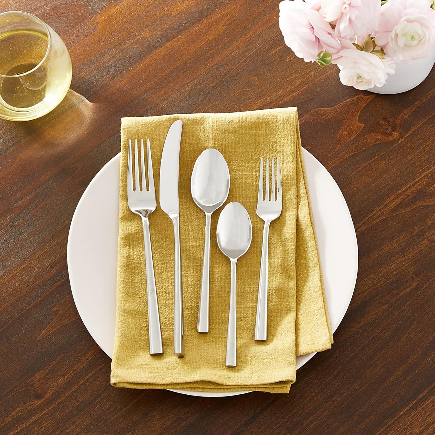 Malmo 5-Piece Flatware Set, 0.9 LB, Stainless Steel