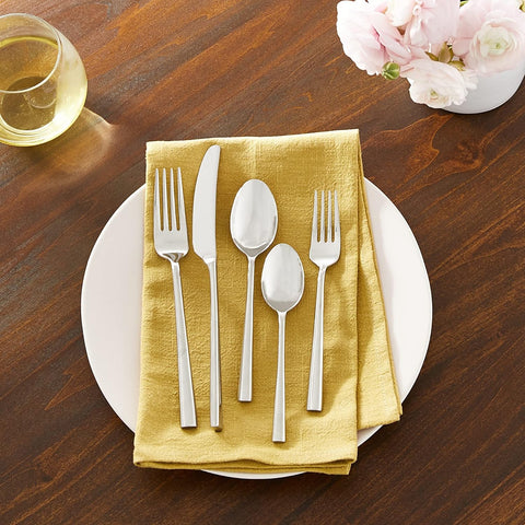 Image of Malmo 5-Piece Flatware Set, 0.9 LB, Stainless Steel