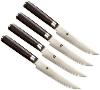 Classic Steak Knives, Set of 4, Black