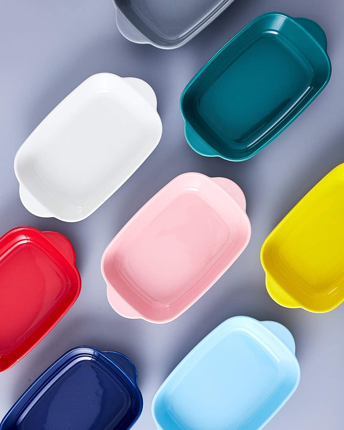 Ceramic 2.8 Quart Baking Dish, 9" X 13",Casserole Dish (White, Set of 1)