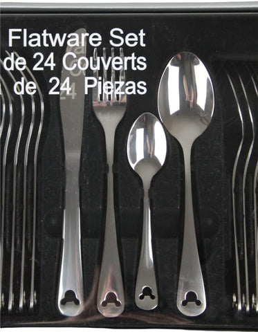 Image of Theme Park Exclusive Mickey Icon 24 Piece Flatware Set