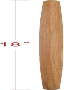 French Rolling Pin (18 Inches) –Woodenroll Pin for Fondant, Pie Crust, Cookie, Pastry, Dough –Tapered Design & Smooth Construction - Essential Kitchen Utensil