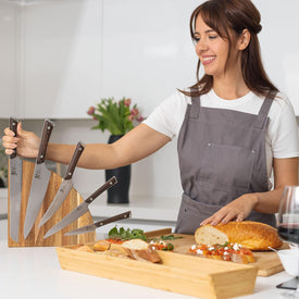 Elegant OTTAVA Magnetic Knife Block Attaches 10 Knives Sanitary Magnetic Knife Holders Magnetic Knife Holder Gift Magnetic Knife Blocks Elevate Kitchen