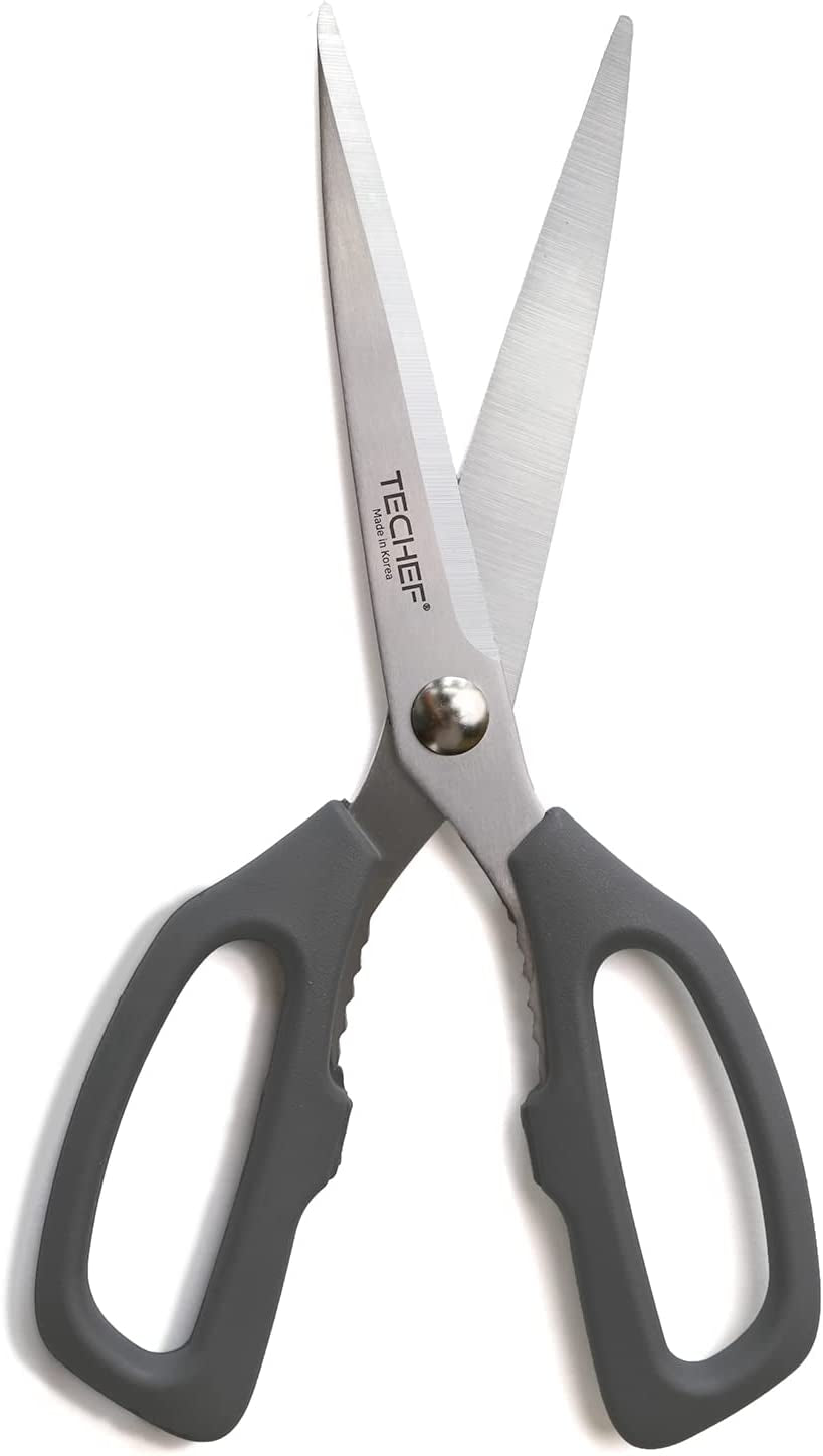 Kitchen Shears, All Purpose Scissors, Dishwasher Safe, Heavy Duty Meat Scissors Poultry Shears, Stainless Steel, Made in Korea (Dark Gray)