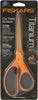 Softgrip Titanium Scissors All Purpose - 8" Straight Handle Scissors for Office, Arts, and Crafts - Orange