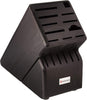 17-Slot Black Knife Storage Block