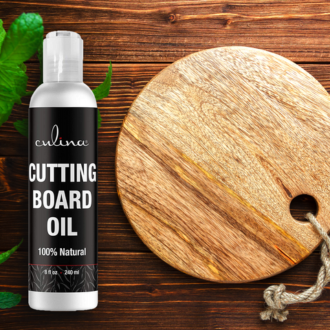 Image of Culina Cutting Board & Butcher Block Conditioning & Finishing Oil | Mineral Oil Free |100% Plant Based & Vegan, Best for Wood & Bamboo Conditioning & Finishing, Makes Cleaning Wood Easier - Livananatural