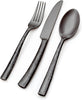 Paris Hammered , Stainless Steel, 20-Piece Flatware Set, Gunmetal