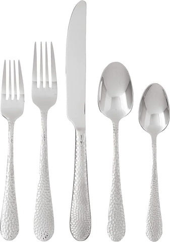 Image of 45-Pc. Tibet Flatware Set, Stainless