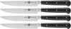 39029002-0 Steakset with Welle, 4 TLG, Edelstahl, Black/Silver