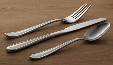 Image of Dylan 42 Piece Everyday Flatware, Service for 8, 18/0 Stainless Steel, Silverware Set