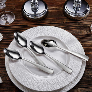 Premium 20/45/65 Piece Louis Silverware Set, 18/10 Stainless Steel, Service for 4/8/12, Fine Flatware Set, Dishwasher Safe (20)