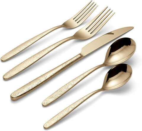 Image of 894808 Storm Champagne 20 Piece Everyday Flatware Set, Service for 4