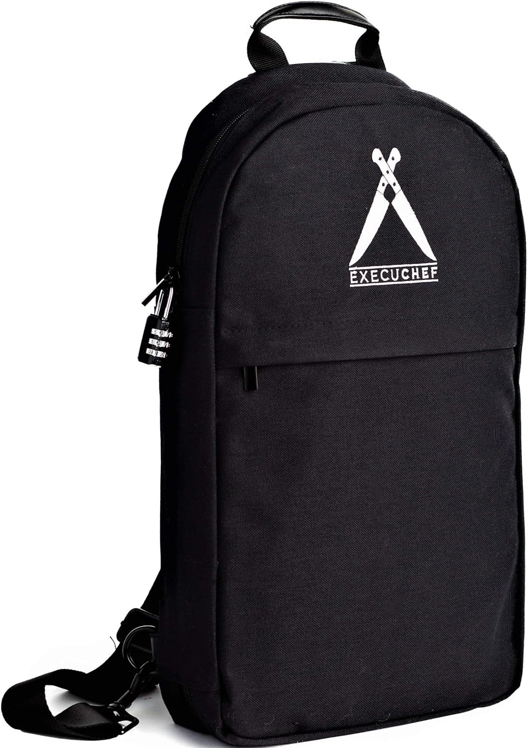 Execuchef Knife Bag with 29 Pockets for Knives and Kitchen Utensils | Business Card Holder and Lock | Water Resistant and Durable Ballistic Nylon Backpack for Professional Chefs and Culinary Students