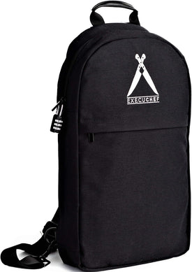 Execuchef Knife Bag with 29 Pockets for Knives and Kitchen Utensils | Business Card Holder and Lock | Water Resistant and Durable Ballistic Nylon Backpack for Professional Chefs and Culinary Students