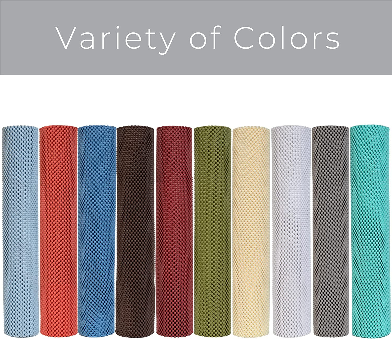 Classic Grip Shelf Liner for Home Organization- Non Adhesive/Slip, Easy Clean - Perfect for Desk, Shelves, Kitchen, Bathroom, Cabinet Protection -Graphite Gray​