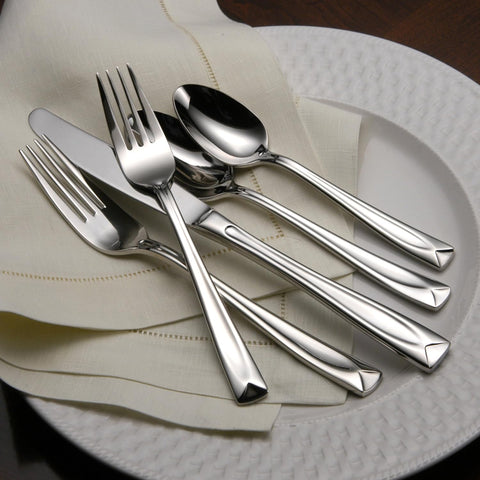 Image of T837045A Lincoln 45-Piece Flatware Set, Service for 8 Silver