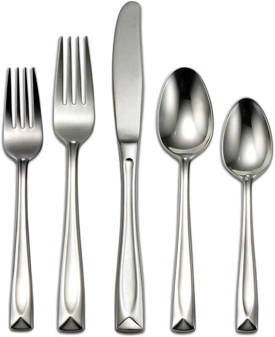 T837045A Lincoln 45-Piece Flatware Set, Service for 8 Silver