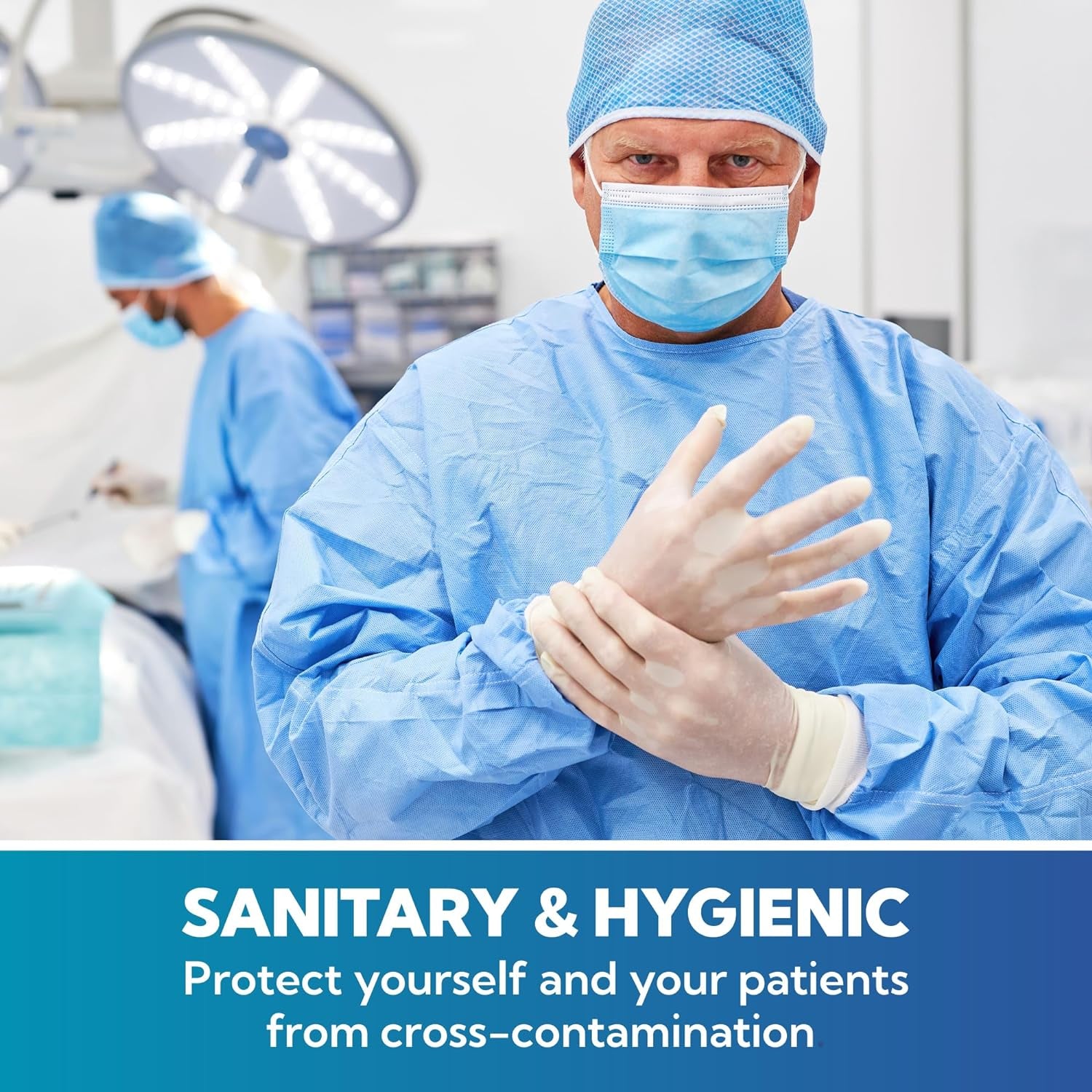 Clear Latex-Free Disposable Gloves - Single-Use Powder-Free Vinyl Gloves – Non-Latex Gloves for Cooking & Cleaning