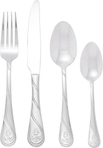 Anchor 16-Piece Flatware Set, Stainless Steel