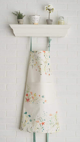 Image of 100% Cotton Kitchen Apron with an Adjustable Neck with Long Ties for Women Men Chef