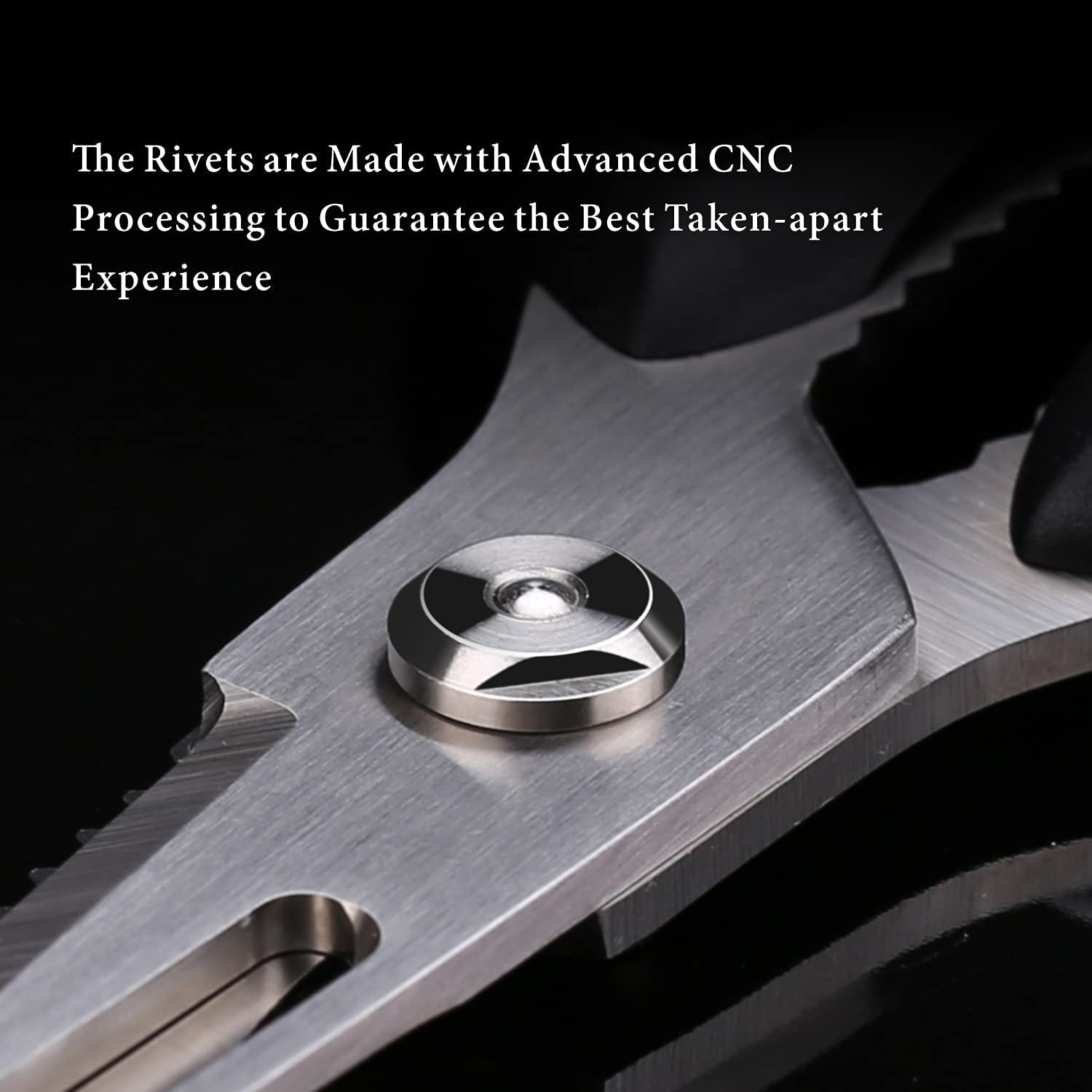 Kitchen Scissors, Premium 5Cr15 Stainless Steel, Magnetic Sheath Holder for Fridge, Heavy Duty Kitchen Shears, Advanced CNC Technology for Smooth Come Apart, Soft-Touch Handle