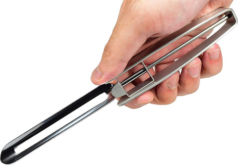 Image of Long Vegetable Peeler, Stainless Steel Blade with Plasctic Safety Cover