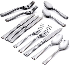 Butler 20 Piece Everyday Flatware, Service for 4, 18/0 Stainless Steel, Silverware Set