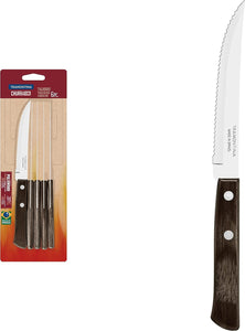 Toramontexi-Na Poly Wood Steak Knife 6Pc Dark 21198/915