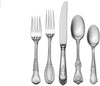 Hotel Lux 77-Piece 18/10 Stainless Steel Flatware Set, Silver, Service for 12 -