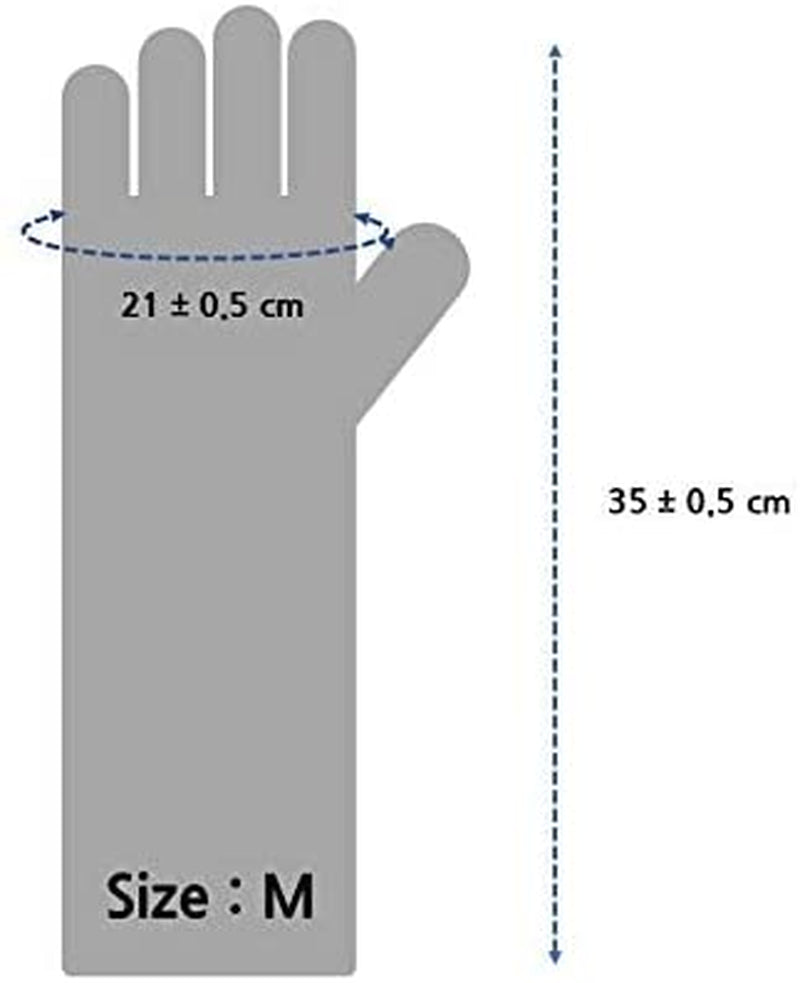 Quality Kitchen Rubber Gloves M Size Pack of 3 Pairs