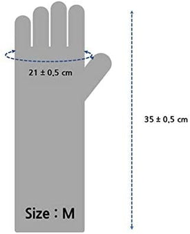 Quality Kitchen Rubber Gloves M Size Pack of 3 Pairs